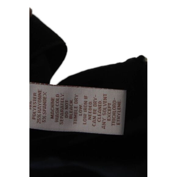 Scripted Womens Zipped Elastic Waist Bell Bottom Cropped Dress Pants Blue Size M - Picture 5 of 6